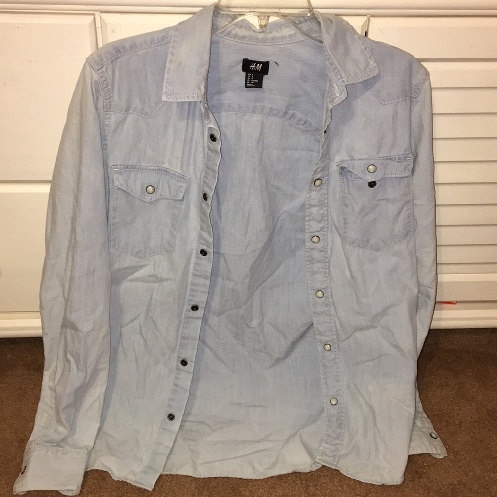 Denim button up